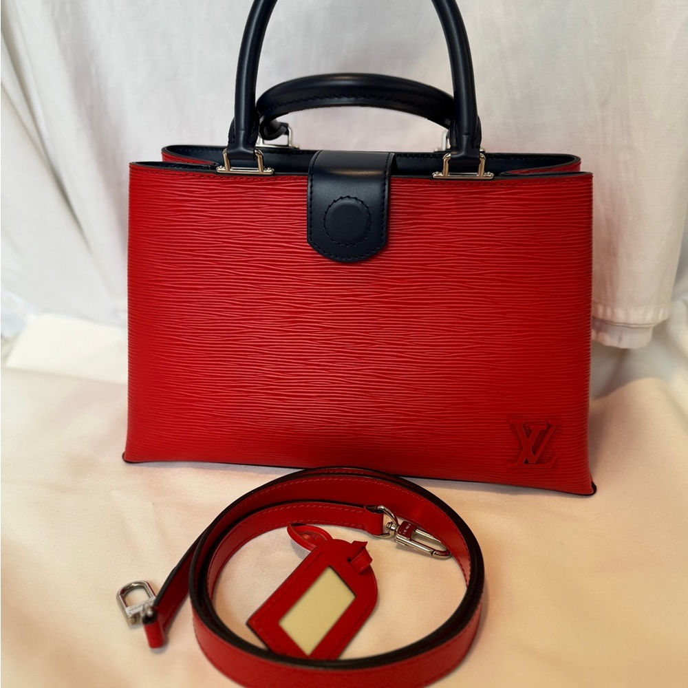 Louis Vuitton Epi Kleber PM in red the Coquelicot